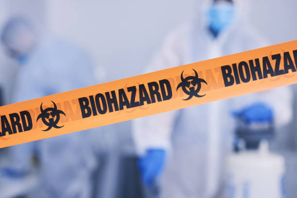 Professional Blood Cleanup technician working in Northport, NY